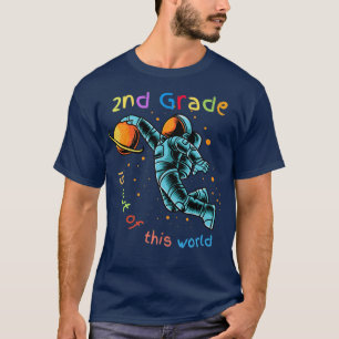 2nd grade cute astronaut Back to School  T-Shirt