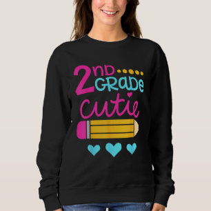 2nd Grade Cutie First Day of School Back to School Sweatshirt