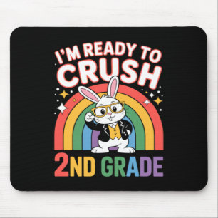 2nd Grade Dabbing Bunny Back To School Ready To Mouse Pad