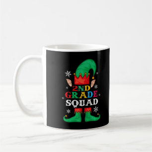 2nd Grade Elf Squad Christmas 2021 Teacher Student Coffee Mug