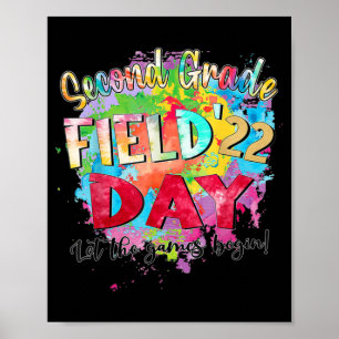 2nd Grade Field Day 2022 Let The Games Begin Kids  Poster