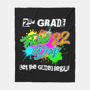 2nd Grade Field Day 2022 Let The Games Begin Teach Fleece Blanket