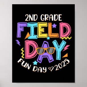 2nd Grade Field Day Fun Day 2025 School Teacher St Poster