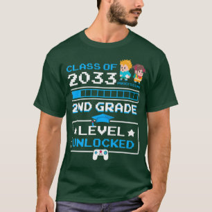 2nd Grade First Day Of School Class Of 2033 Cute V T-Shirt