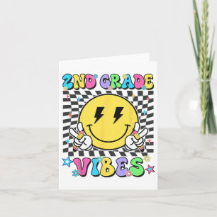 2nd Grade For Girls Boy Teacher Second Grade Back Card