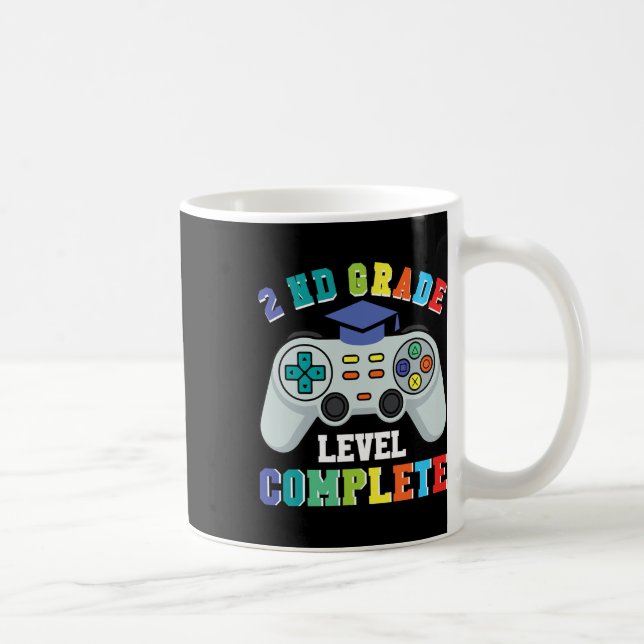 2nd Grade Gamer Boys – Level Complete Ck To School Coffee Mug (Right)