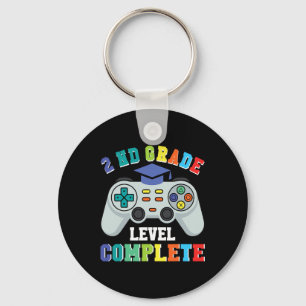 2nd Grade Gamer Boys – Level Complete Ck To School Key Ring