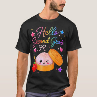 2Nd Grade Girls First Day Of Second Grade T-Shirt