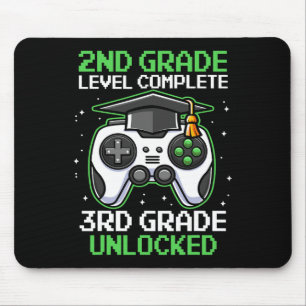 2nd Grade Graduation Gamer Level Up To 3rd Grade Mouse Pad