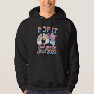 2nd Grade Graduation Magical Unicorn Pop It Party  Hoodie