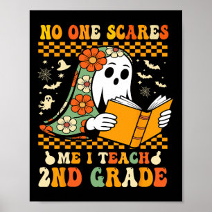 2nd Grade Halloween Teacher Educator Second Grade Poster