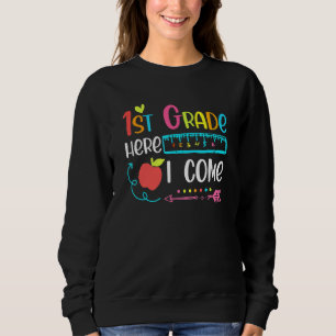 2nd Grade Here I Come Happy First Day Of School Sweatshirt