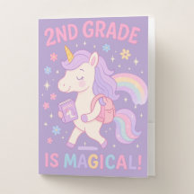 2nd Grade is Magical Back to School Unicorn