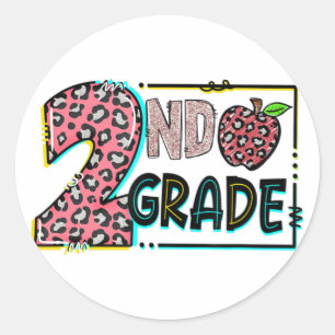 2nd Grade Last Day Of School Second Grade Back to Classic Round Sticker