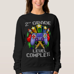 2nd Grade Level Complete Back To School Gift Boys  Sweatshirt