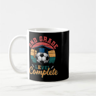 2nd Grade Level Complete Soccer Boy Girl Last Day Coffee Mug