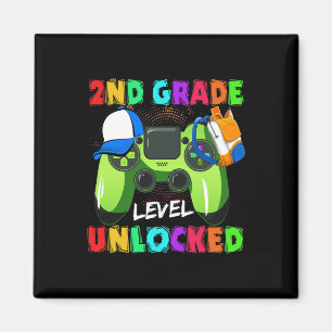 2nd Grade Level Unlocked Ck To School Supplies  Magnet