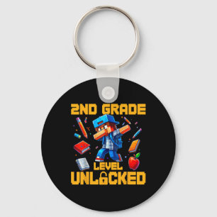 2nd Grade Level Unlocked Dabbing Boys Gamer Ck To  Key Ring