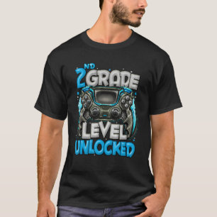 2nd Grade Level Unlocked Game On 2nd Grade Back To T-Shirt