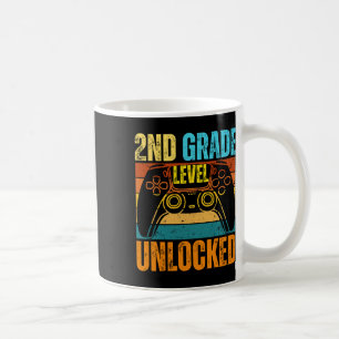 2nd Grade Level Unlocked Gamer Boy Tee First Day O Coffee Mug