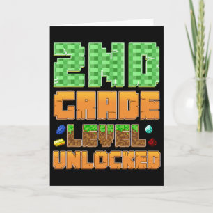 2nd Grade Level Unlocked Gamer Ck To School Design Card