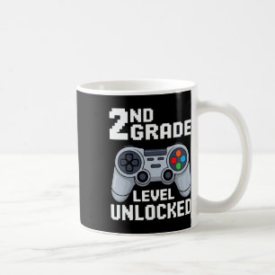 2nd Grade Level Unlocked Gamer First Day Of School Coffee Mug