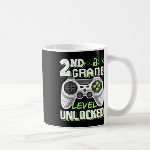 2nd Grade Level Unlocked Video Game Back To School Coffee Mug