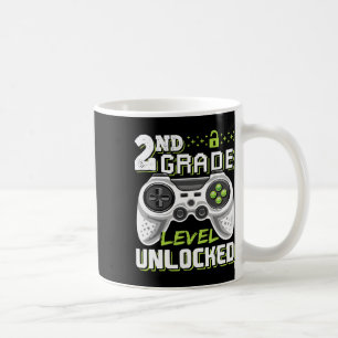 2nd Grade Level Unlocked Video Game Byck To School Coffee Mug