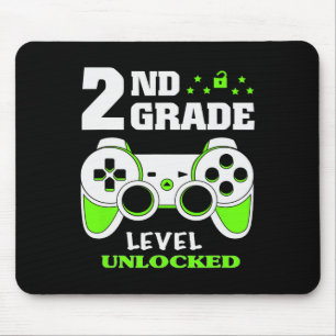 2nd Grade Level Unlocked Video Game Byck To School Mouse Pad