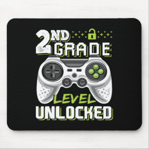 2nd Grade Level Unlocked Video Game Byck To School Mouse Pad