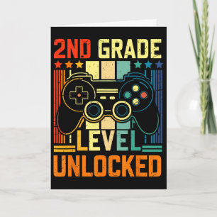 2nd Grade Level Unlocked Video Game Ck To School B Card