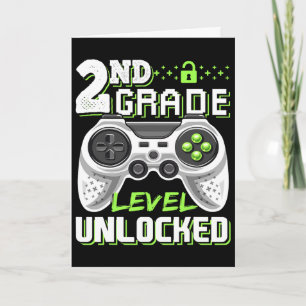2nd Grade Level Unlocked Video Game Ck To School B Card