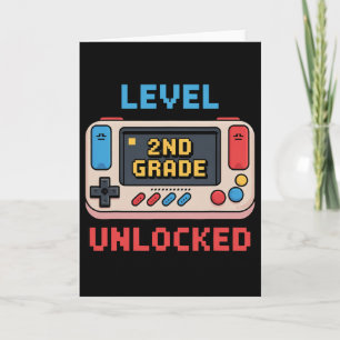 2nd Grade Level Unlocked Video Game Ck To School T Card