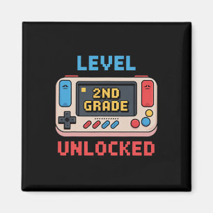 2nd Grade Level Unlocked Video Game Ck To School T Magnet