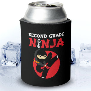 2nd Grade Ninja Kick First Day Back To School Can Cooler