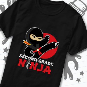 2nd Grade Ninja Kick First Day Back To School T-Shirt