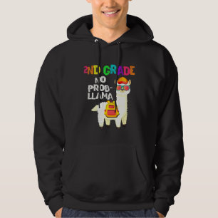 2Nd Grade No Prob Llama First Day Of School Hoodie
