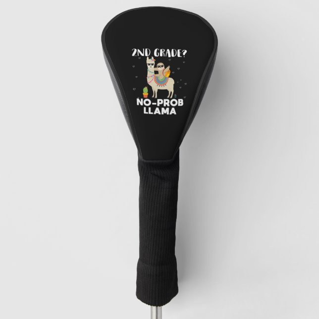 2nd grade no prob llama golf head cover (Front)