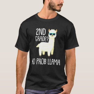 2nd Grade No Prob Llama  Students School T-Shirt