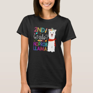 2nd Grade No Prob-Llama Teacher Student First Day T-Shirt