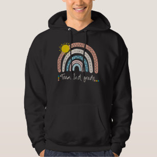 2nd Grade Of Team Pre-K Squad Crew Teacher Rainbow Hoodie