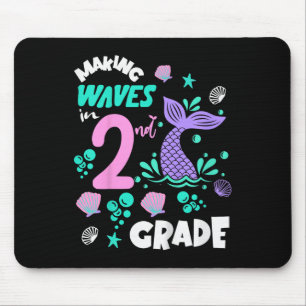 2nd Grade Pupil Happy 1st Day Back To School Merma Mouse Pad