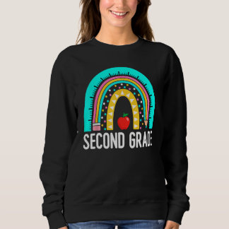 2nd Grade Rainbow Teacher Team Second Grade Squad  Sweatshirt