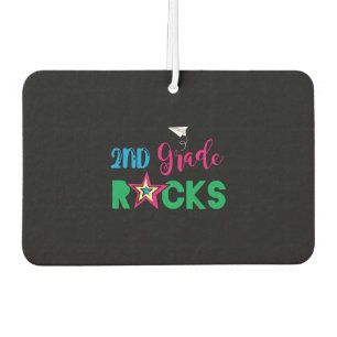 2nd Grade Rocks Car Air Freshener