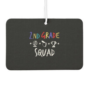2nd Grade Squad - Back to School Teacher Gift Car Air Freshener