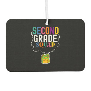 2nd Grade Squad design Second Grade Back To Car Air Freshener