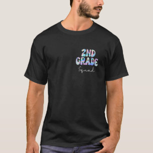 2nd Grade Squad Groovy Back to School Cute Teacher T-Shirt