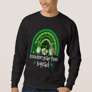 2nd Grade Squad Rainbow Gnome Happy St Patricks Da Sweatshirt
