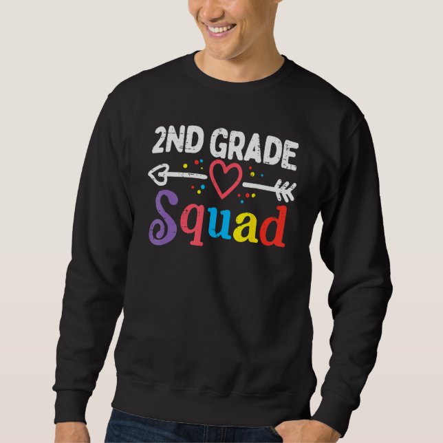 2nd Grade Squad Second First Day Of School Boys Gi Sweatshirt (Front)
