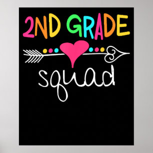 2nd Grade Squad Second Teacher Student Team Poster